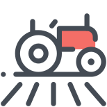 Поле и трактор icon