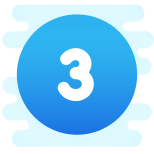 3 en círculo C icon