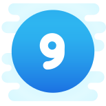 9 в закрашенном кружке icon