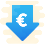 Euro de precio bajo icon