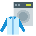Kleidung in der Wäscherei icon