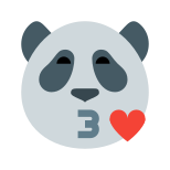 Beso panda icon