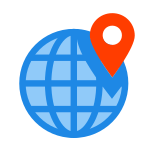Localização mundial icon