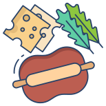 Pizza Dough And Cheese icon