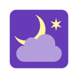 Leichter Regen Nacht icon