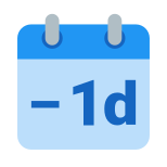 1 día menos icon