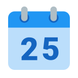 Calendario 25 icon