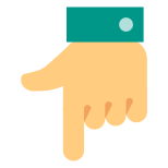 Hand Down icon