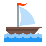 Kleines Segelschiff icon