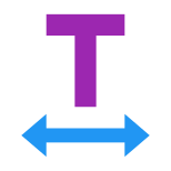 Textbreite icon