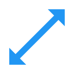 Redimensionner en diagonal icon