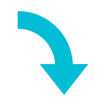 Curved Arrow Downward icon