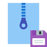 Zip-Archiv speichern icon