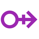 Masculino invertido H icon