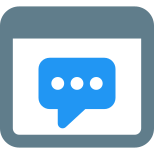 Messenger for chatting application for internet browser template icon