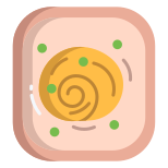 Noodle Open Toast With Green Peas icon