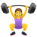 Woman Lifting Weights icon