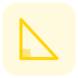 Pythagoras theorem for trigonometry classes in math students icon