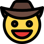 Grinning Cowboy icon