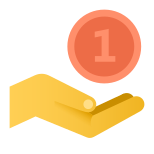 Coin in Hand icon