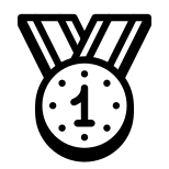 Medalha de primeiro lugar icon