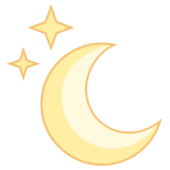 Lune et étoiles icon