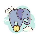 Circo elefante icon