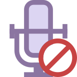 Microphone bloqué icon