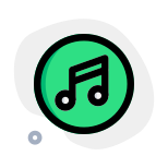 Music app for the support of multiple formats interface icon