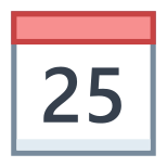 Calendário 25 icon