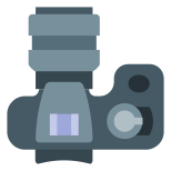 Камера с большим объективом icon