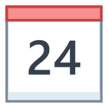 Calendário 24 icon