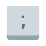 Semicolon Key icon