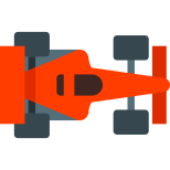 F1 Rennauto Vogelansicht icon