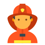 Hombre bombero icon