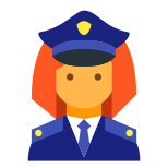 Polizist weiblich icon