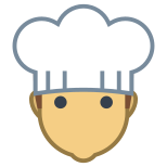 Cocinero de sexo masculino icon