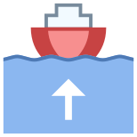 Boot verlässt Hafen icon