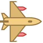 Avião de caça icon
