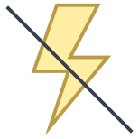 Flash desligado icon