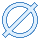 Symbole nul icon