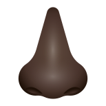 nariz-tom de pele escura icon