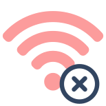 17401 0 73356 Wireless connesso Mobile disattivato icon