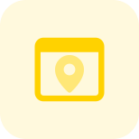 Location pinpoint logotype isolated on a web browser icon