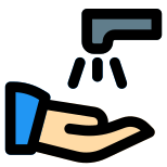 Hand washing with soap for maintaining hygiene during pandemic icon