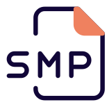 SMP file is a digital audio file allowed only 16-bit mono sound icon