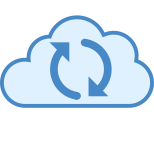 Sincronizzazione cloud icon