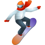 emoji de snowboarder icon