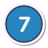 7 en círculo C icon