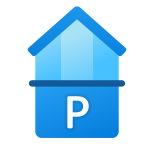 Parkplatz und Penthouse icon